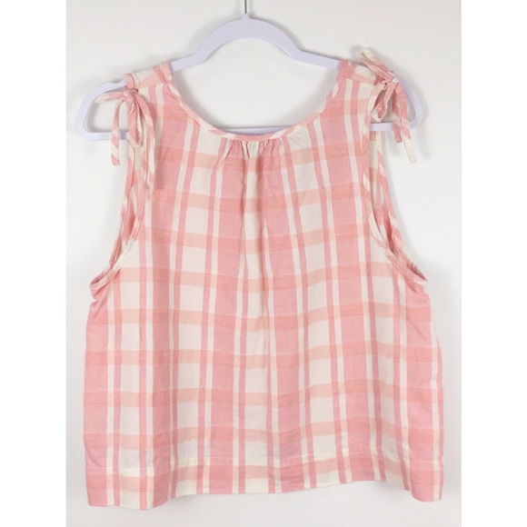 Madewell Plaid swing crop top size XL - Picture 5 of 6